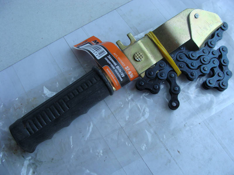 

Ключ масляного фильтра ЦЕПНОЙ очень удобный (пр-во Miol) ПИР 7854