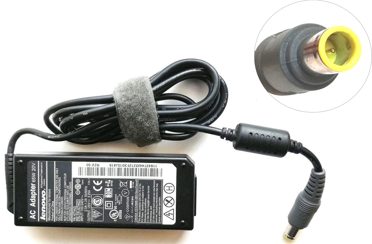 

Блок питания Lenovo 65W 20V 3.25A (42T4423) 7.9х5.5 мм Б/У