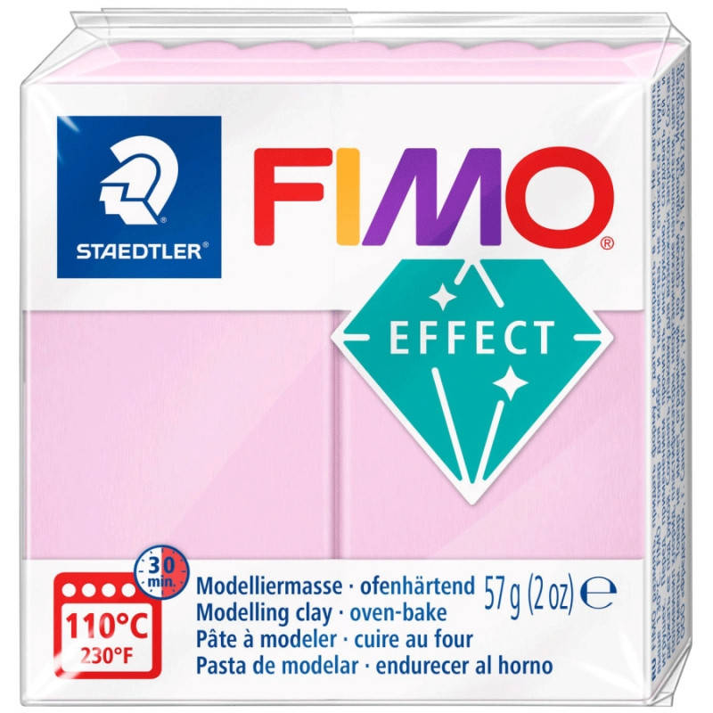 

Пластика Fimo Effect 57г розовая пастельная (4006608005504), Розовый