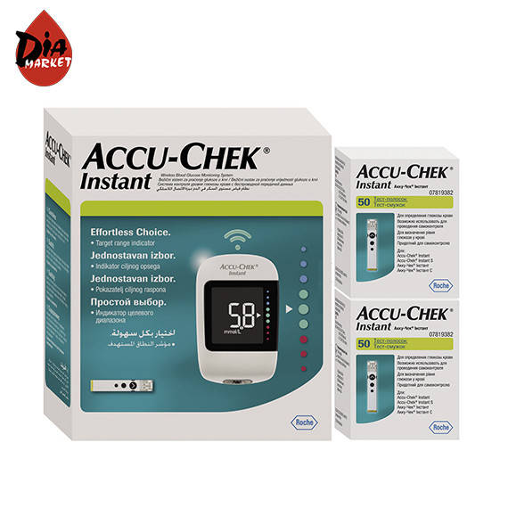 

Глюкометр Accu Chek Instant (Акку Чек Инстант) + 100 тест-полосок Акку Чек Инстант