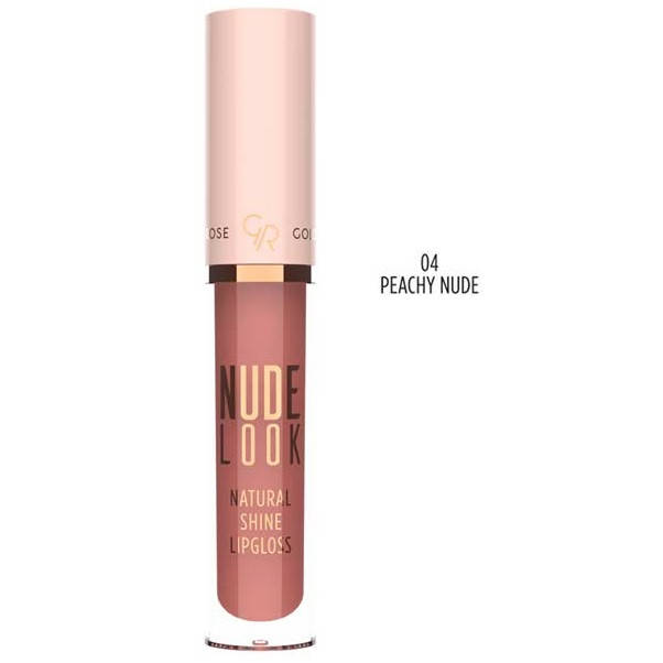 

Жидкая глянцевая помада Golden Rose Nude Look Natural Shine Lipgloss 04 Peachy Nude