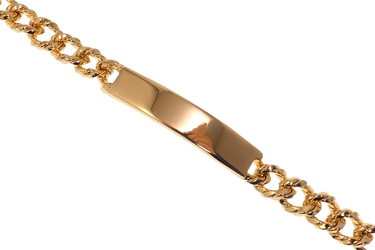 

Браслет Xuping Позолота 18K "Панцирное плетение с вставкой" длина 19см х 10мм
