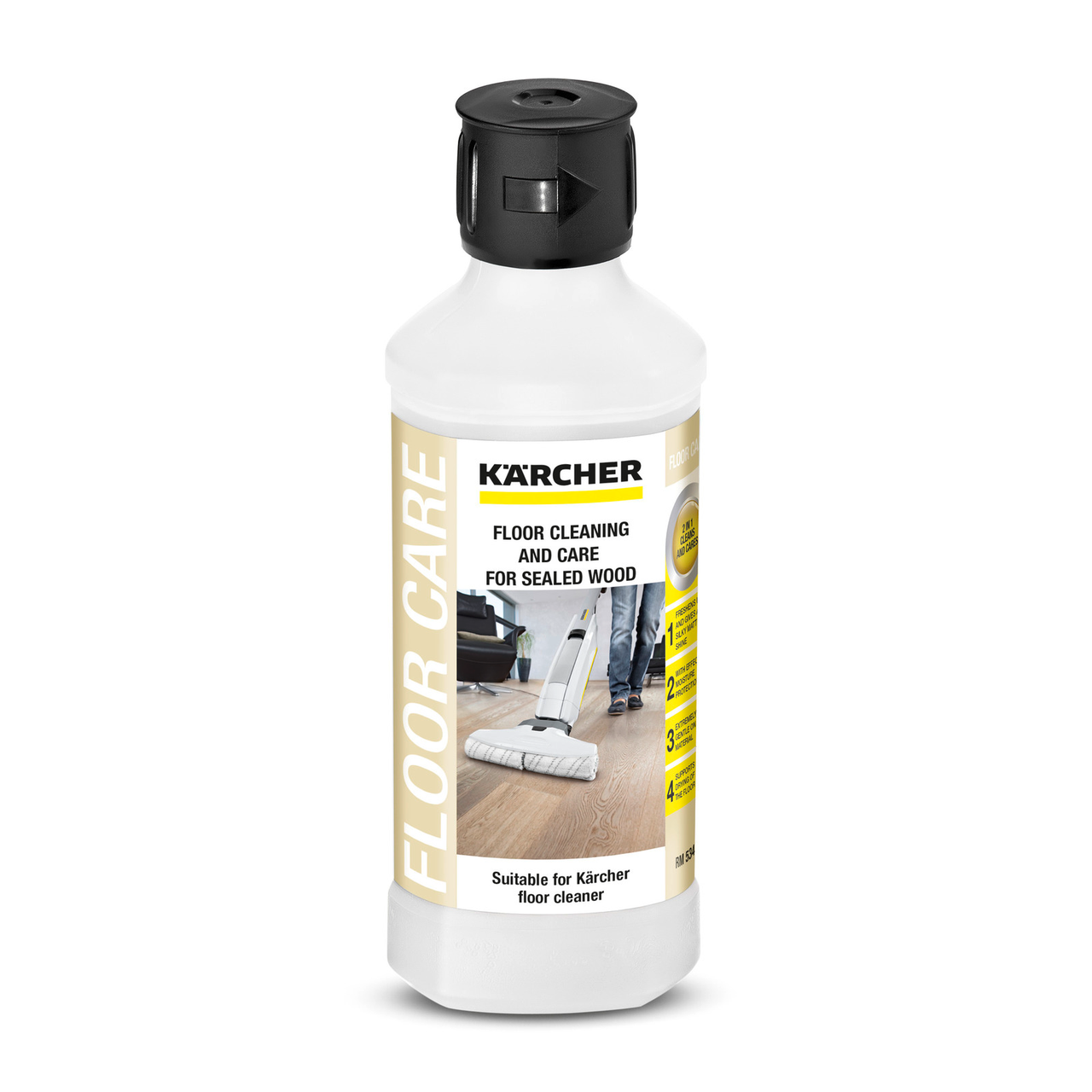 

Средство для ухода за лакированными деревянными полами RM 534 Karcher 0,5л 196413