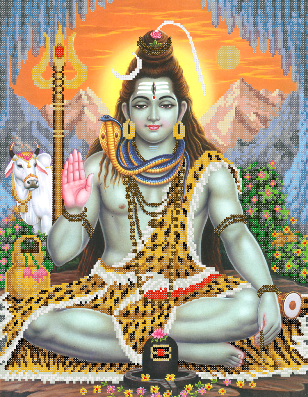 

Бог Шива Схема вышивки бисером