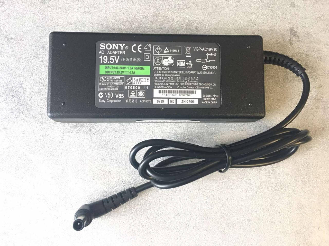 

Зарядка,Блок питания для ноутбука Sony 19.5V 4.7A 92W (6.5*4.4) с иглой