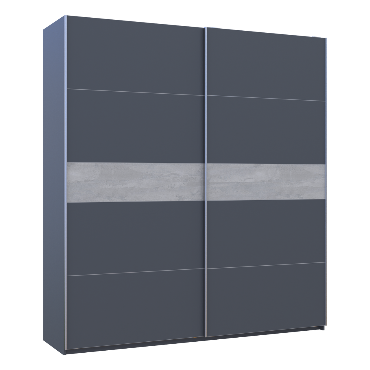 Шафа купе Doros G-Caiser Графіт/Графіт вставка Бетон 2 ДСП /5 частин 220х60х240 (44900284) 6