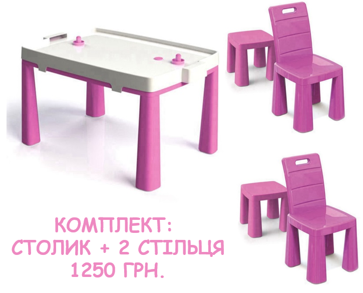 

Столик детский doloni Дитячий столик 045803-2, Розовый