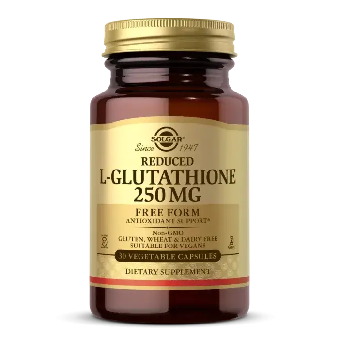 

Глутатион, L-Glutathione, Solgar, 250 мг, 30 капсул (SOL-01350)