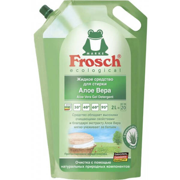 

Frosch Гель для стирки Aloe Vera, 2 л