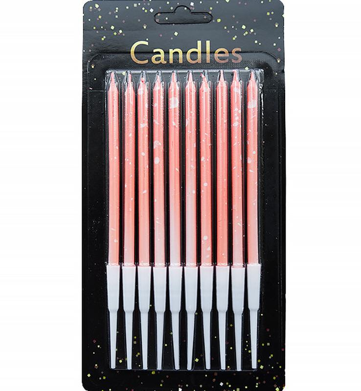 

Свечи для торта "Омбре персиковое", 10 шт