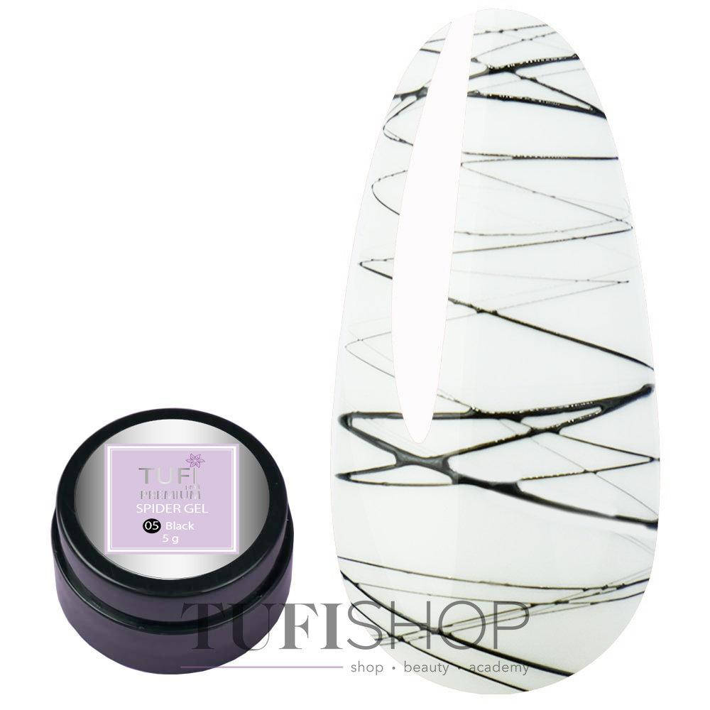 

Паутинка TUFI profi PREMIUM Spider Gel 005 черный 5 гр (0104335)