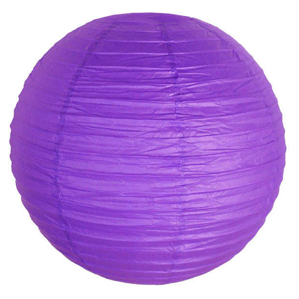 

Шар плиссе декоративный подвесной 25 см фиолетовый