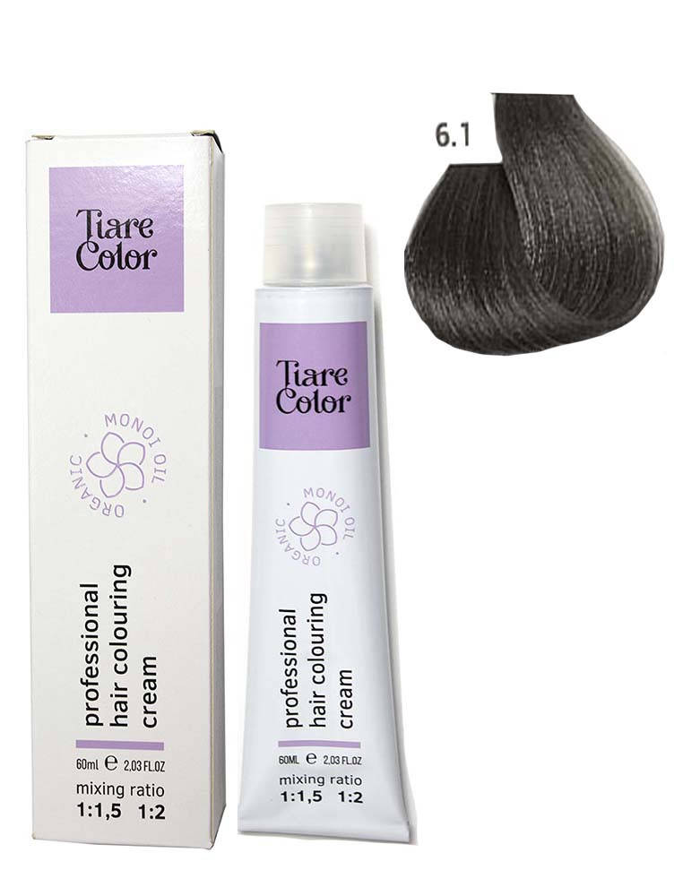 

Крем-краска для волос Tiare Color №6.1 Dark ash blonde 60 мл (12524Qu)