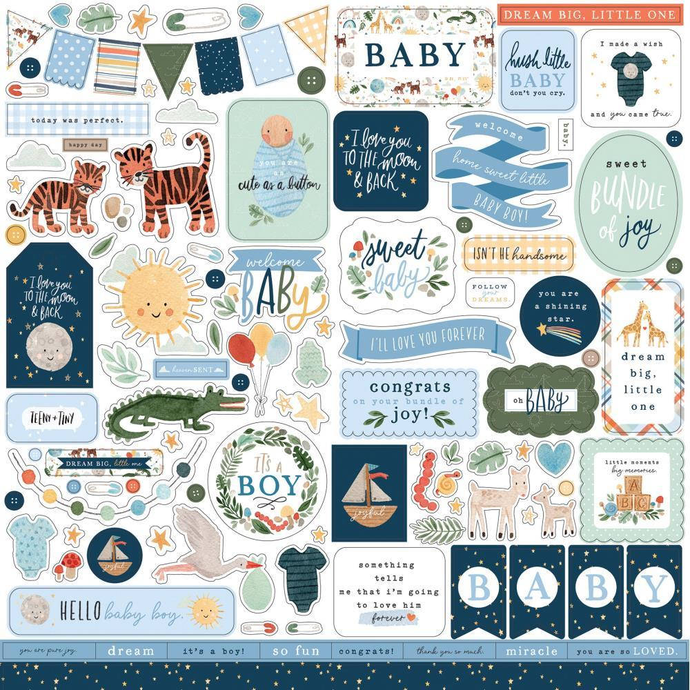 

Наклейки - Welcome Baby Boy - Echo Park - 30x30