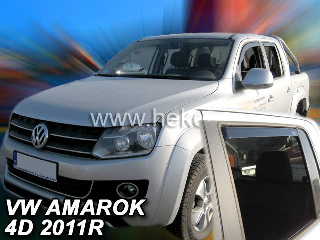 

Дефлекторы окон (вставные!) ветровики Volkswagen VW Amarok 2009-2020 4шт., HEKO, 31188