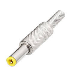 

Штекер питания для монтажа на кабель, 5.5x2.1-14mm металлический
