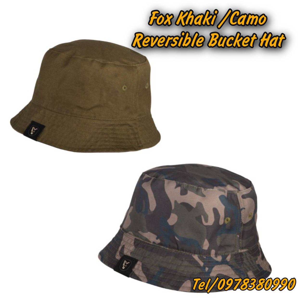 

Панама двухсторонняя Fox Khaki / Camo Reverse Bucket Hat