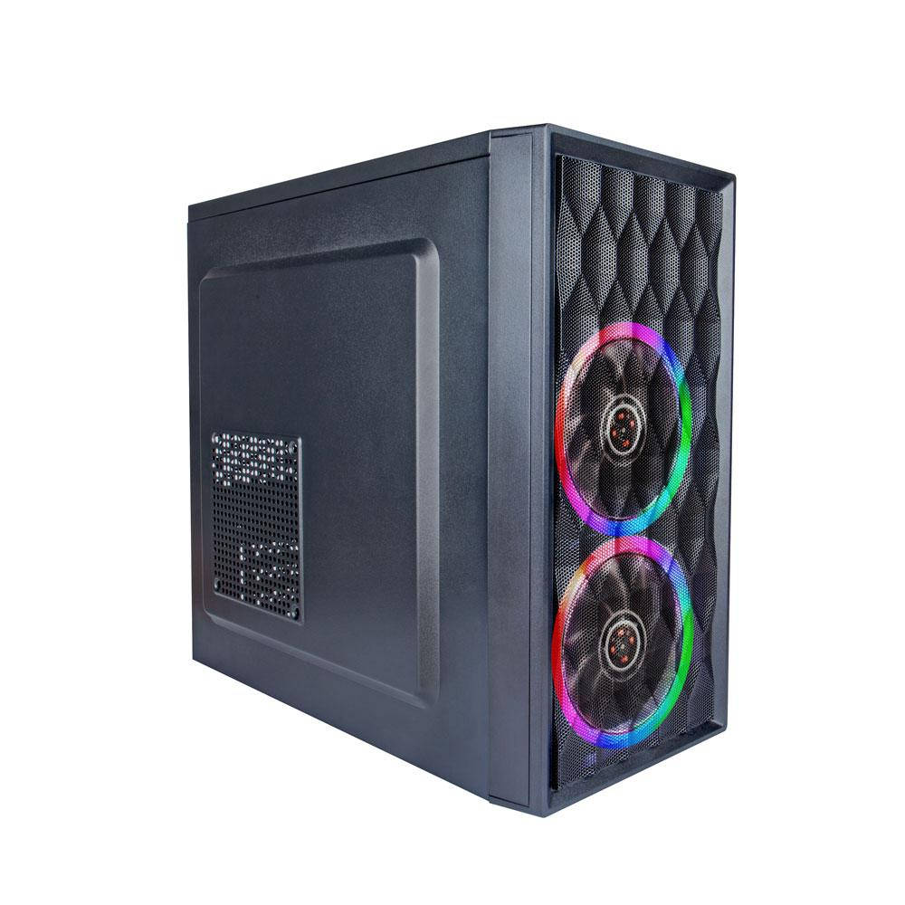 

Корпус 1stPlayer D8-M-2R1 Color LED Black без БП