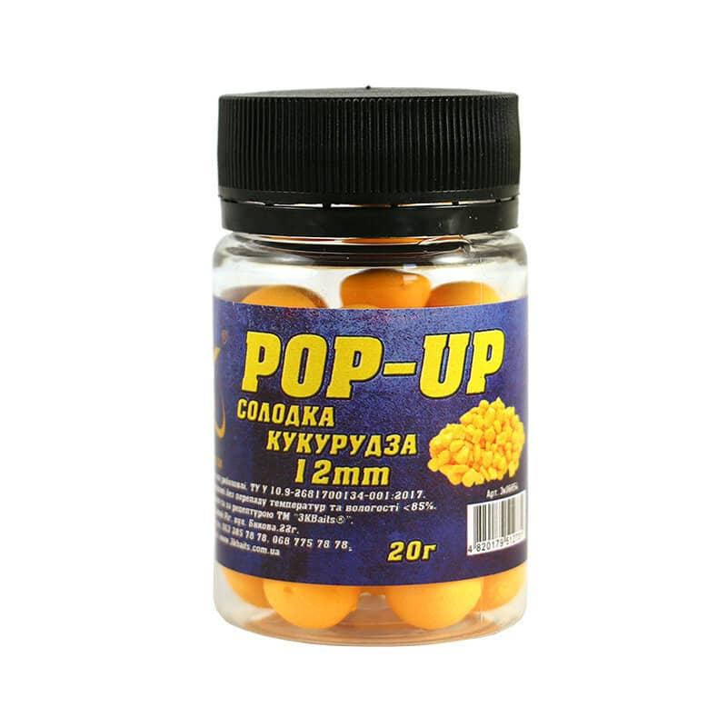 

Бойл 3KBaits Pop-up плавающий Сладкая кукуруза 12мм 20г (3KB1311)