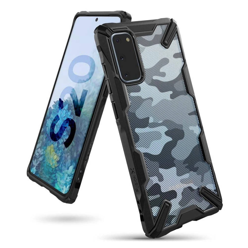 

Чехол Fusion X Design для Samsung Galaxy S20 Camo Black (XDSG0025), Черный