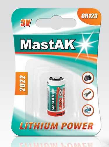 

Литиевая батарейка MastAK CR123