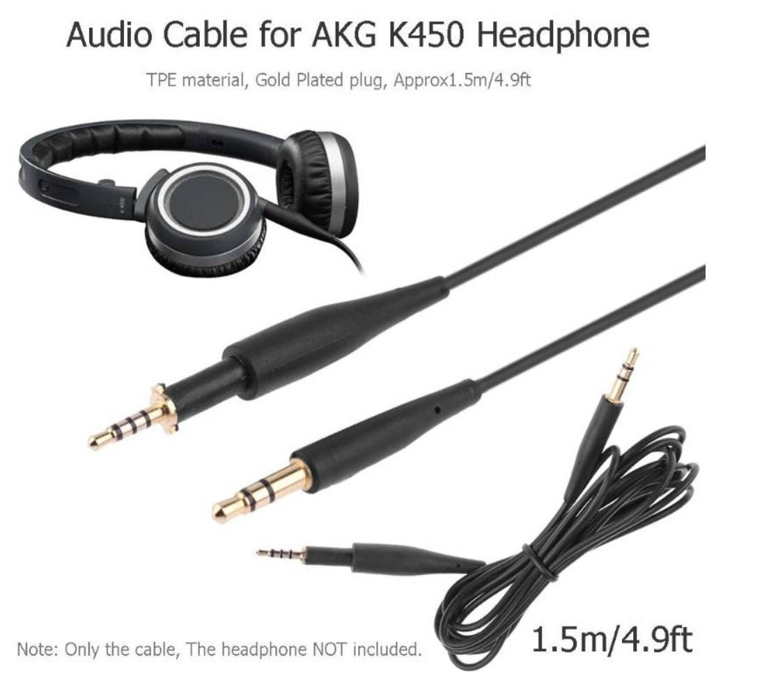 

Кабель провод для наушников AKG K450 K451 K452 Q460 K480 Pioneer HDJ 500
