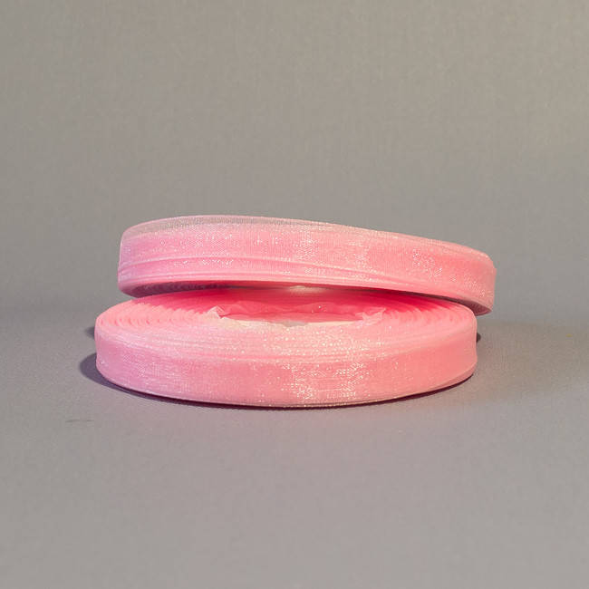 

Лента органза 9 мм розовый светлый за 5 м ЛО09-03