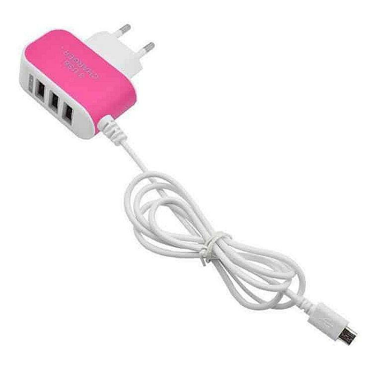 

Usb зарядное (адаптер) на три порта, 2,1А со шнуром