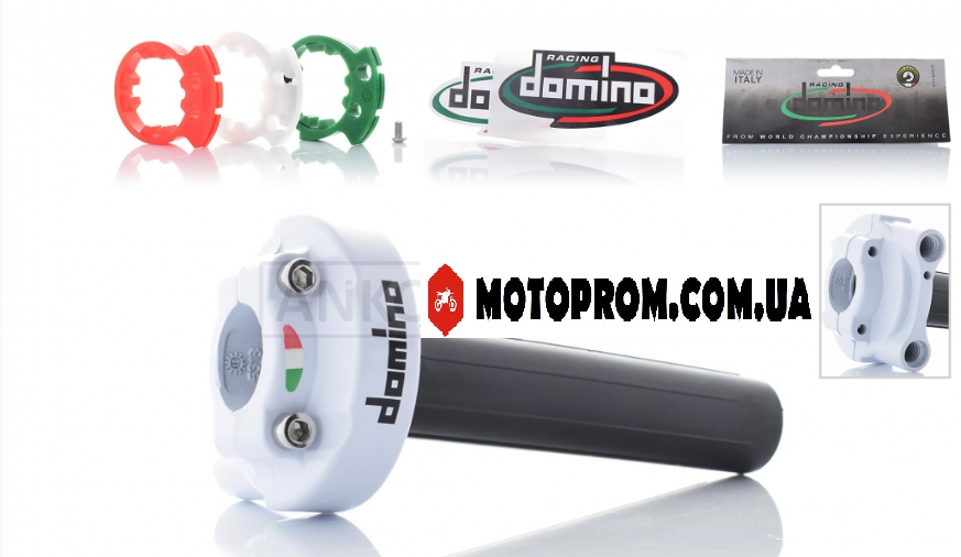 

Ручка газа тюнинг мотоцикла 22 мм DOMINO цвет Белый