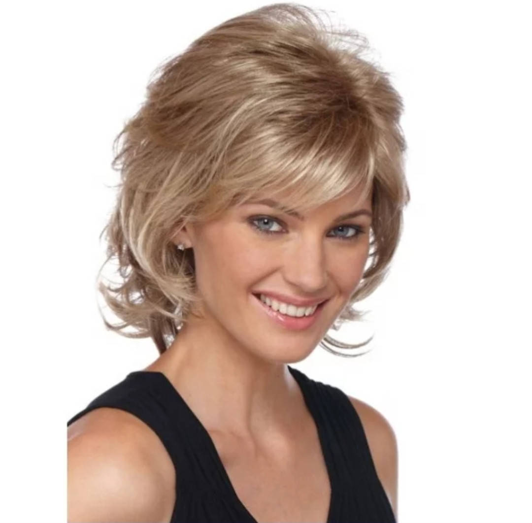 

Парик женский каскад medium blond