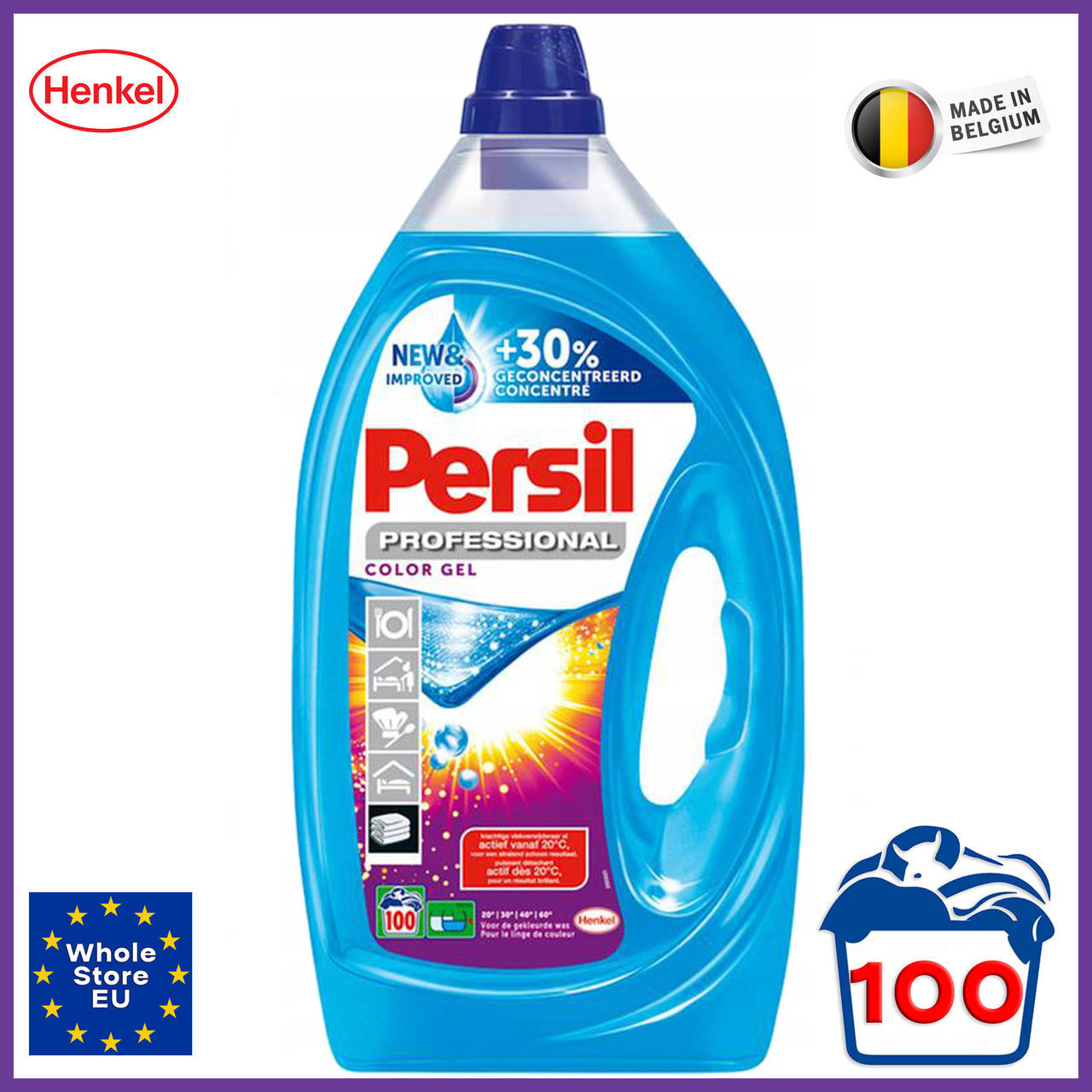 

Гель для стирки Хенкель Персил для цветного белья Henkel Persil Color Professional 5л 100 стирок Бельгия