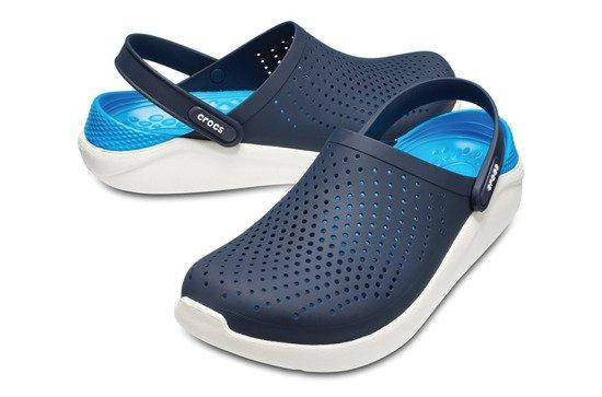

Кроксы подростковые Crocs LiteRide Clog Navy/White, Темно-синий