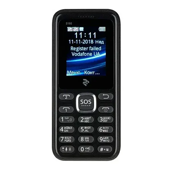 

Мобильный телефон TWOE S180 Dual Sim Black