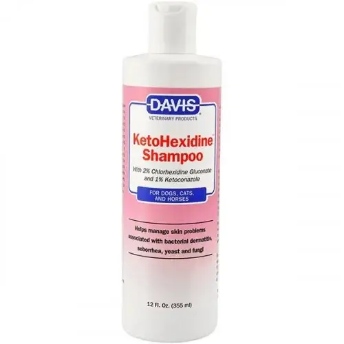 

Шампунь Davis KetoHexidine Shampoo для собак і котів із захворюваннями шкіри, 50 мл