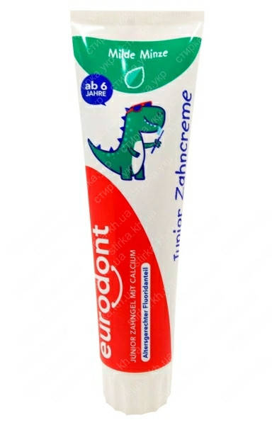 

Подростковая зубная паста от 6 лет Eurodont Junior Zahncreme 100 мл