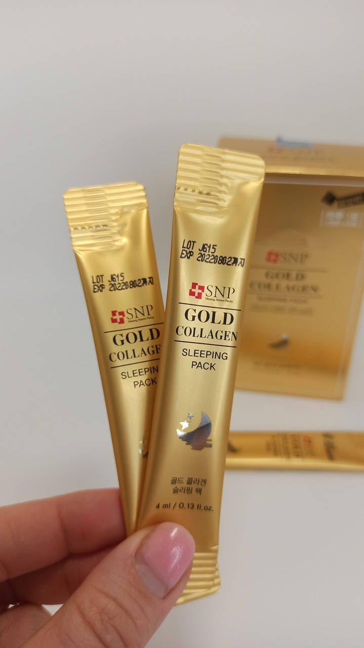 

Антивозрастная ночная маска с коллагеном и золотом SNP Gold Collagen Sleeping Pack