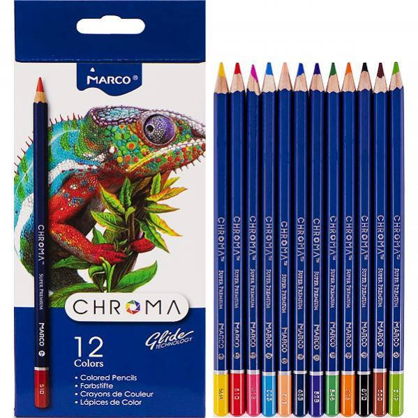 

Карандаш 8010 /12 CB цветов, Chroma MARCO, Разные цвета