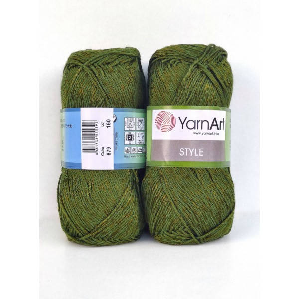 

YarnArt Style - 679 оливковый темный