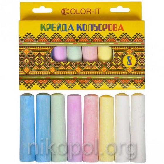 

Набор цветных мелков "JUMBO-C" 8 цветов, Разные цвета