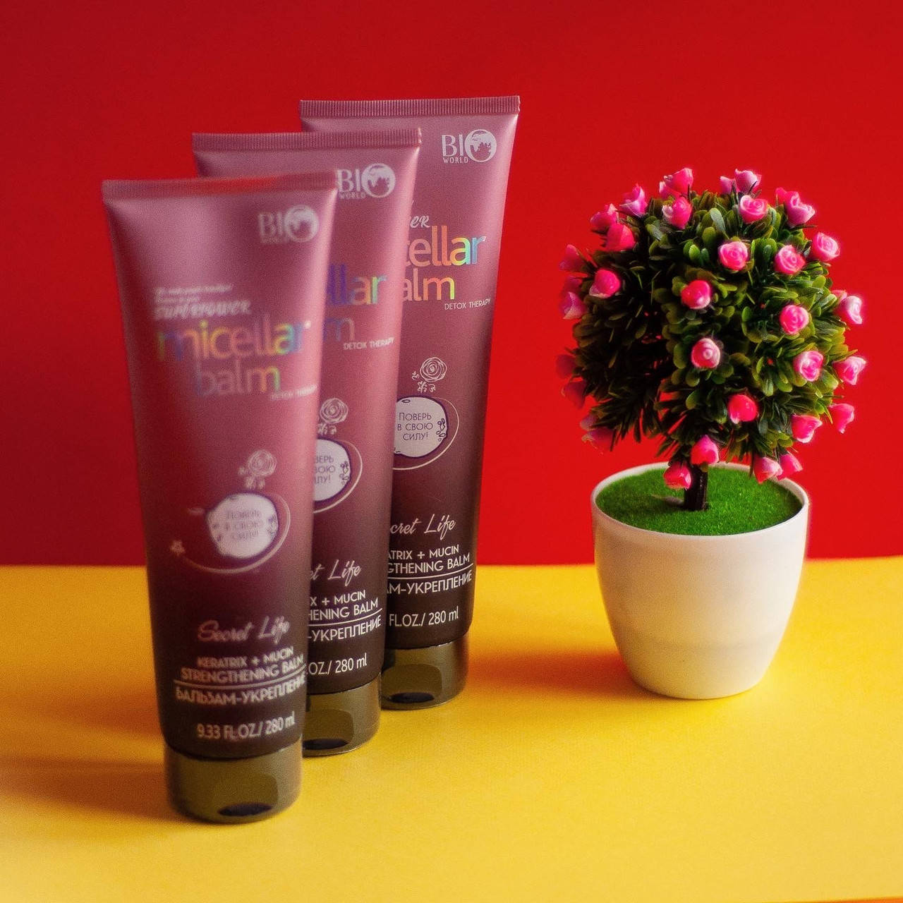 

Оригинал! Бальзам-укрепление для волос Micellar balm Bio world