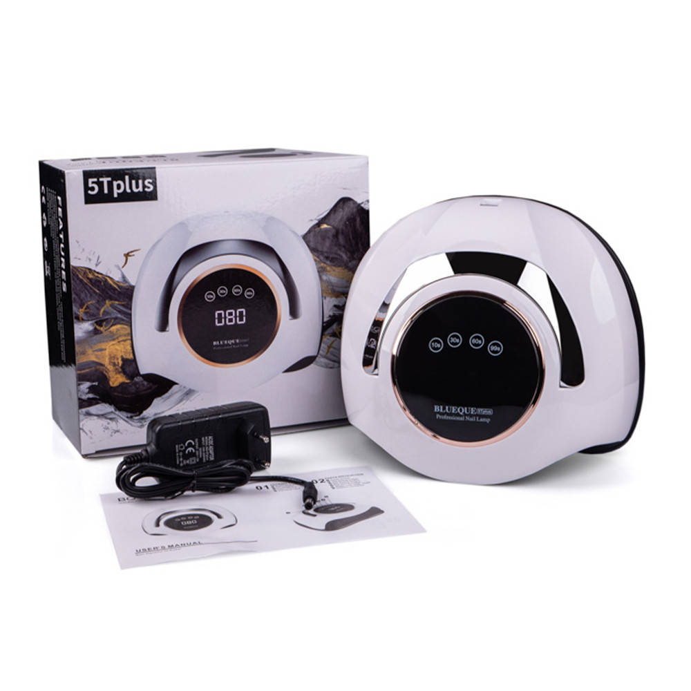 

Профессиональная лампа для маникюра и педикюра с ручкой 180 Вт LED+UV SUN BQ-5T PLUS, Белый