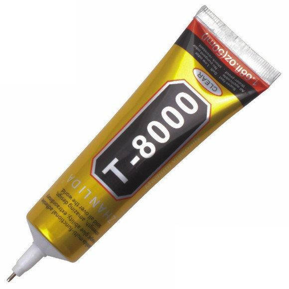 

Клей силиконовый T-8000, прозрачный, 50ml, в тюбике с дозатором