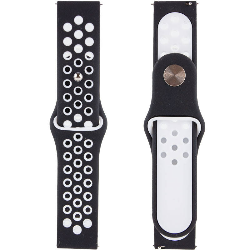 

Силиконовый Ремешок для Xiaomi Amazfit/Samsung 20 mm (black/white)