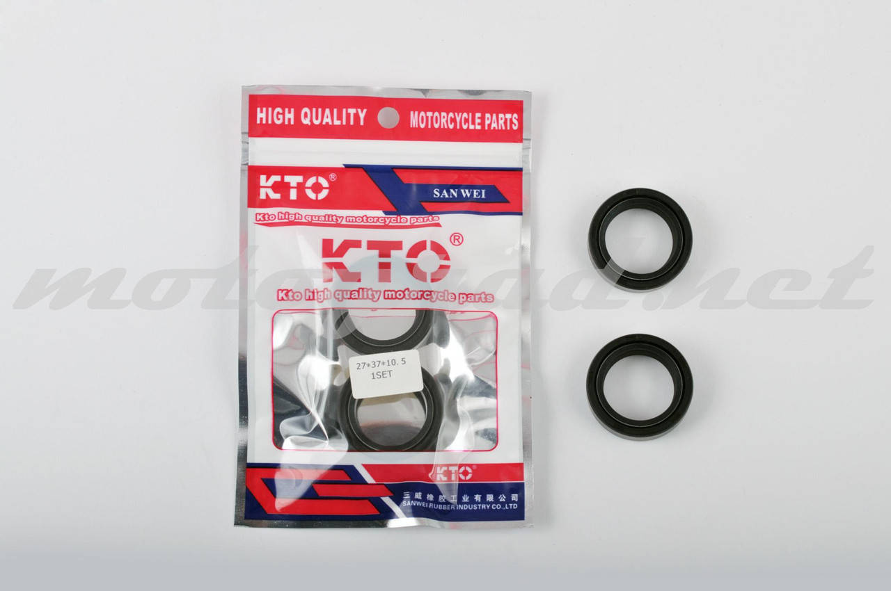 

Сальники вилки Alpha (27*37*10,5 x2) KTO