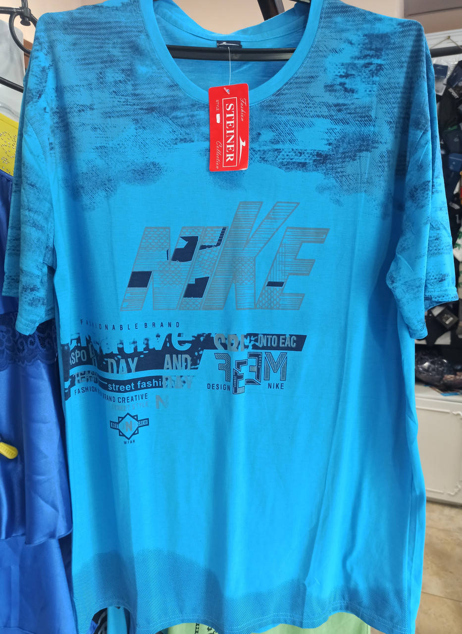 

Футболка мужская, хлопок, большие размеры 7XL, с надписью.