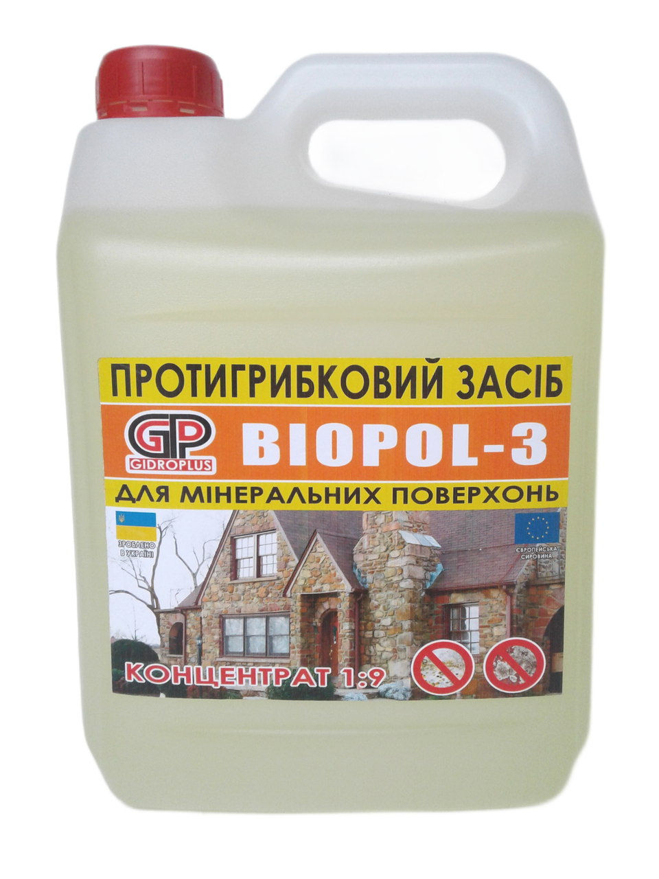 

Протигрибковий засіб для мінеральних поверхонь BIOPOL 3 концентрат 1:9 5 л