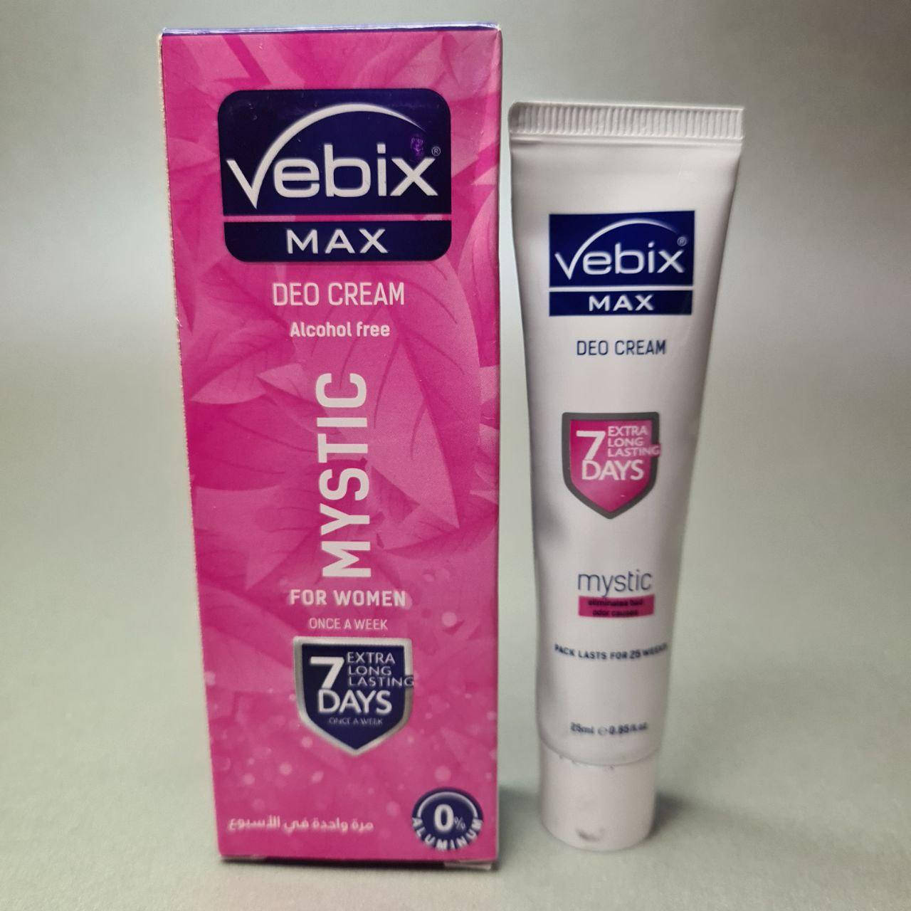 

Натуральный Дезодорант Вебикс VEBIX Deo Cream Max 7 Days для женщин, 10 мл Египет