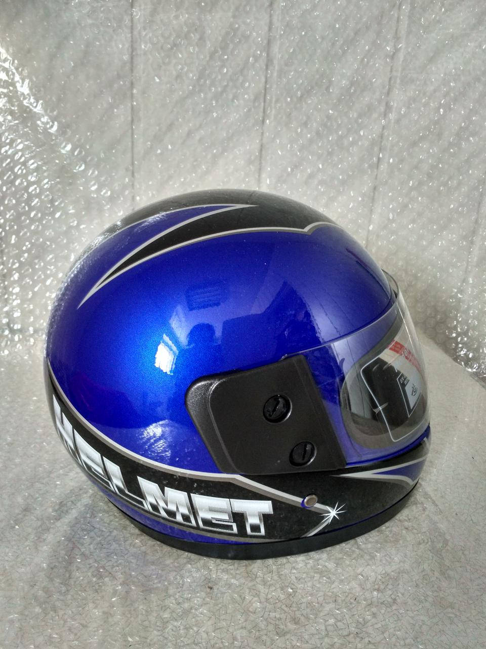 

Шлем для скутера синий глянцевый F2 Helmet, размер М(57-58)