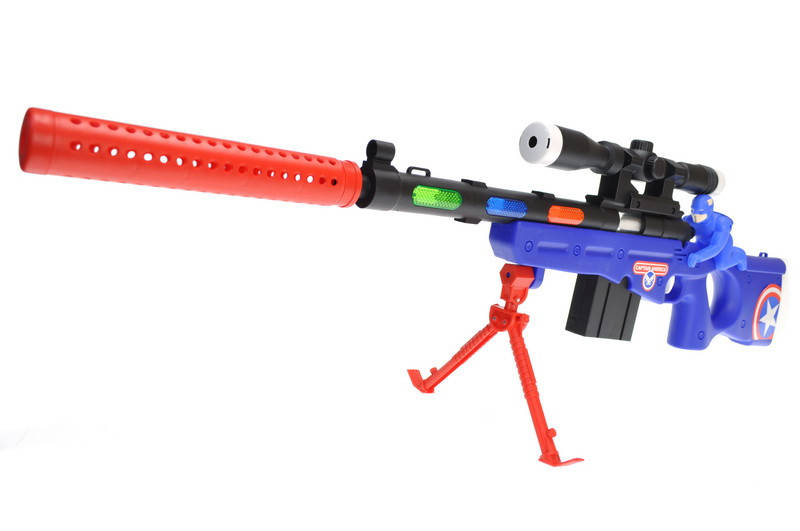 

Игрушечная снайперская винтовка на батарейках 6697-4, Синий