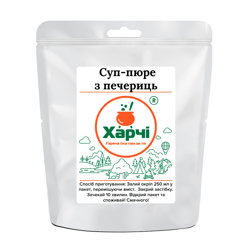 

Сублимированная еда Харчи - "Суп-пюре из шампиньонов"